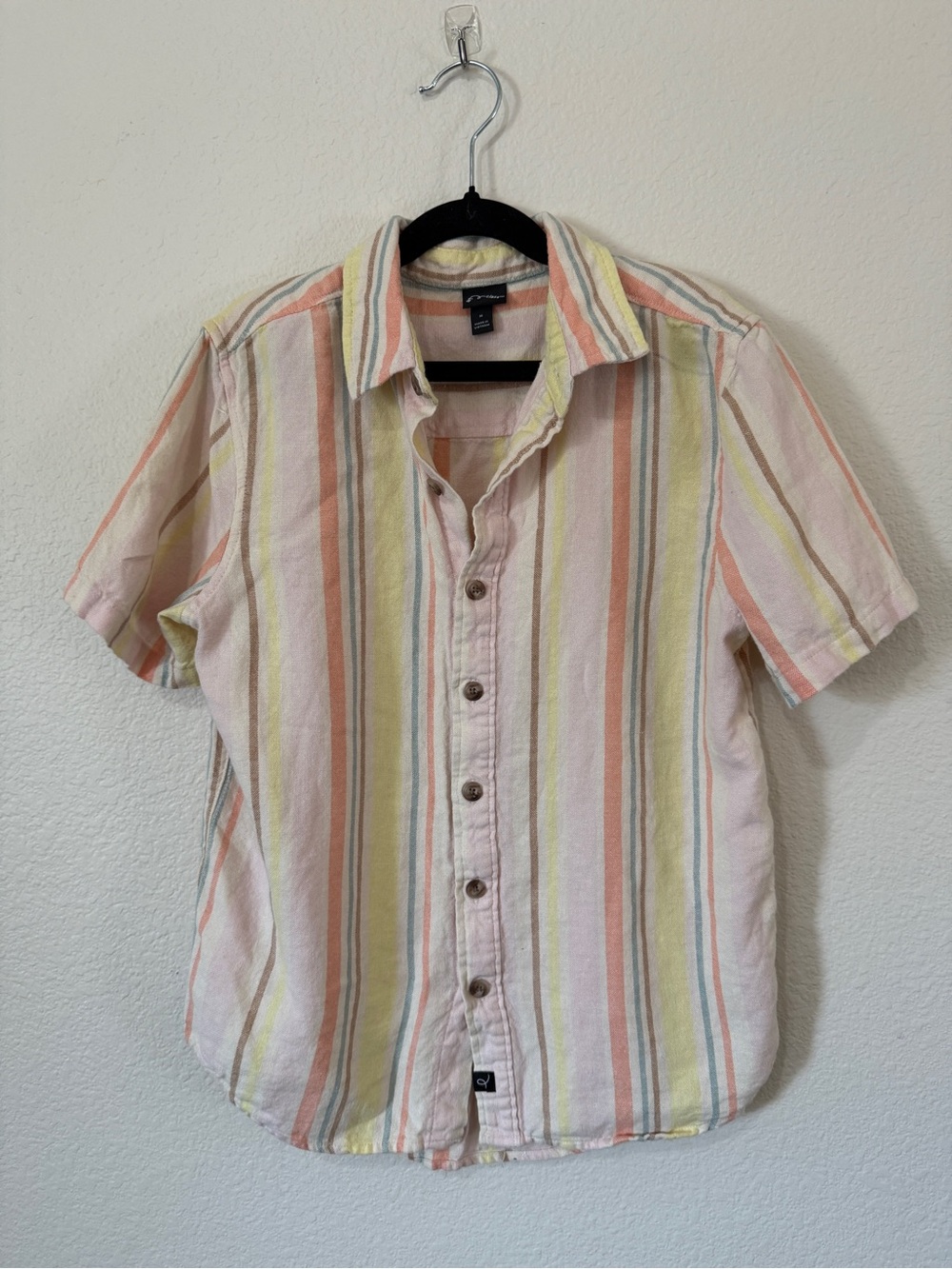 art class Pastel Stripe Short-Sleeve Button-Down Shirt